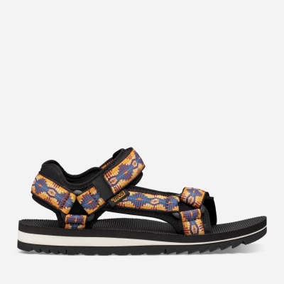 Teva Universal Trail - Men's Teva Hiking Sandals - Black / Multicolor | India (MLRD97043)